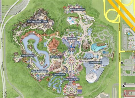 First Look at Star Wars: Galaxy's Edge Map for Disneyland