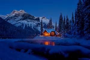 Cottage in winter mountain - Winter & Nature Background Wallpapers on ...