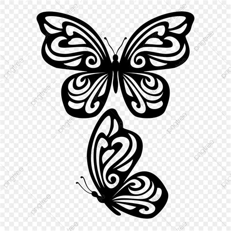 Cartoon Butterfly Silhouette PNG Images, Cartoon Butterfly Silhouette, Cartoon Drawing ...