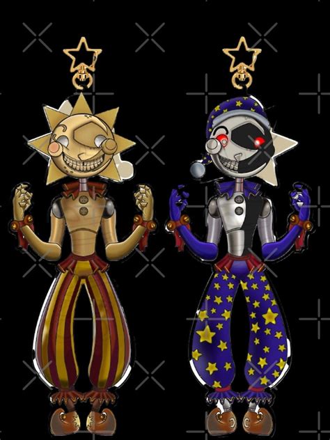 "SunDrop & MoonDrop FNAF Five Nights at Freddy's Security Breach" Art Print by Jijidesigns ...