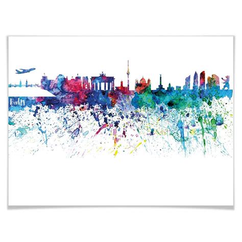 Poster Bleichner - Berlin Skyline | wall-art.com