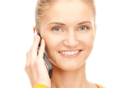 Happy Woman With Cell Phone Listening, Young, Businesswoman, Female PNG ...