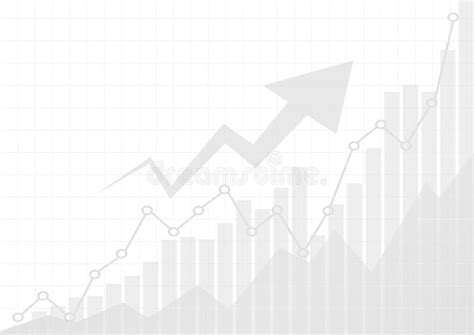 Vector : Increase Gray Business Graphs on White Background Stock Vector ...