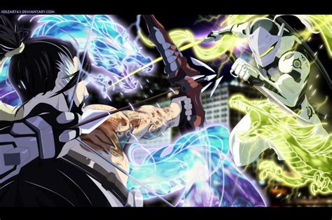 Dragons - Hanzo vs Genji! by JoeZart63 on DeviantArt