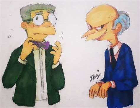 Waylon Smithers and Montgomery Burns from The Simpsons | Art by Hera ...