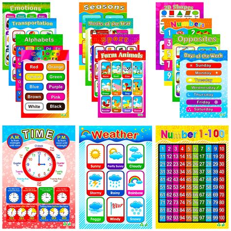 Buy Educational s for Toddler and Preschool Kids Classroom Learning Alphabet Alphabet Numbers ...