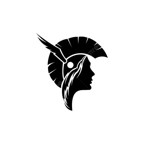 Athena Goddess Silhouette Vector PNG, Spartan Athena Greek Goddess From Ancient Mythology Female ...