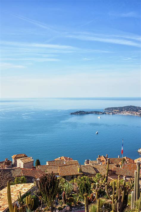 Eze Village Sea View in France Photograph by Artur Bogacki - Fine Art ...