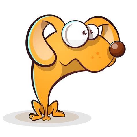 Premium Vector | Funny, cute dog cartoon.