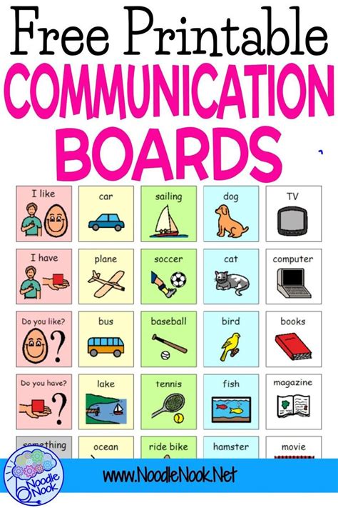 Free Printable Communication Communication Board Template - Free Templates Printable