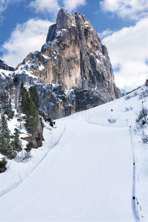 Ski Slope Snow Dolomites stock image. Image of nature - 51899087