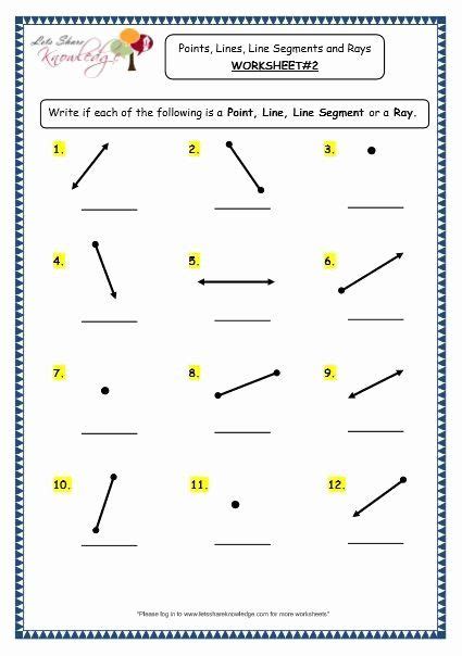 Congruent Line Segments Worksheet