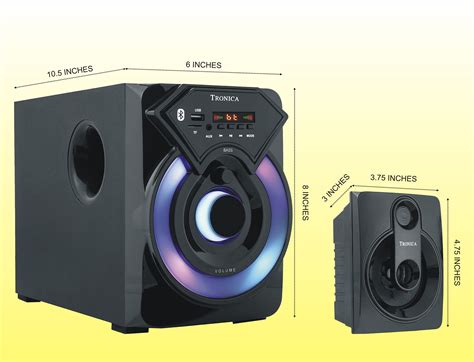 TRONICA COWIN Series 7.1 Channel Home Theatre System – Bluetooth, USB,FM, SD, RCA Inputs,AUX ...