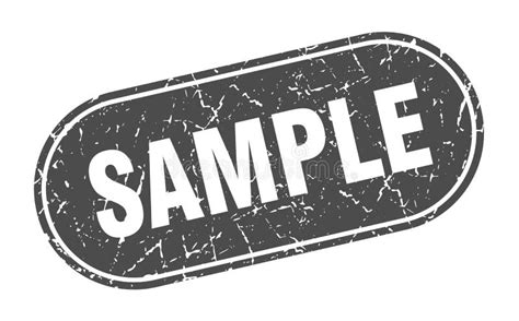 Sample Sign. Sample Grunge Stamp Stock Vector - Illustration of black ...