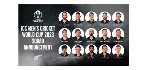 NZC: BLACKCAPS squad named for ICC Men’s Cricket World Cup 2023 | cricexec