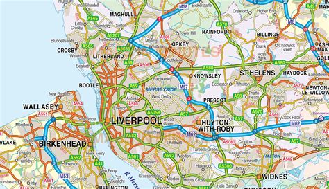 Liverpool Map Of England - Map of Liverpool City Detailed Pictures ...