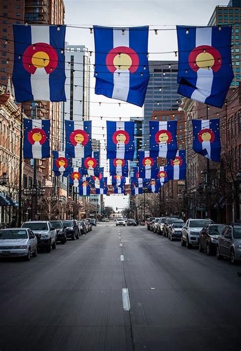 State Flags Over Larimer The Colorado State Flag flies over Larimer ...