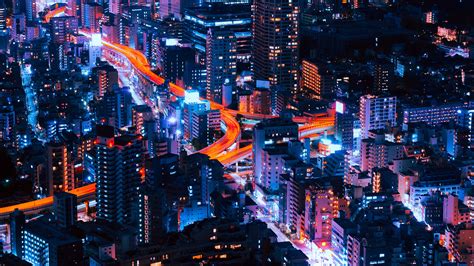 Download Night Cityscape Man Made Tokyo HD Wallpaper by Pawel Nolbert