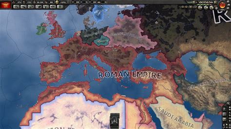 I remade the Roman Empire at its peak in 117 A.D with completely accurate borders. : hoi4