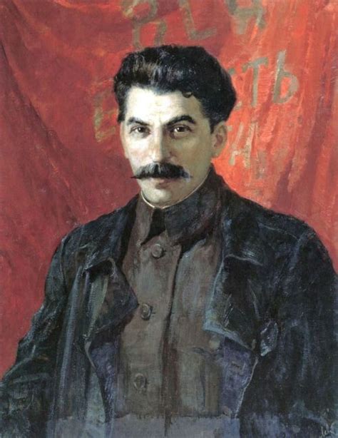 In Victory of Communism's Immortal Ideals - Portrait of Joseph Stalin ...