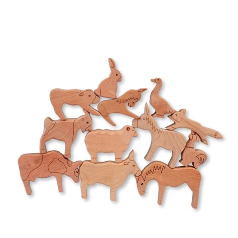 Wooden Farm Animals Set – Mama's Nest