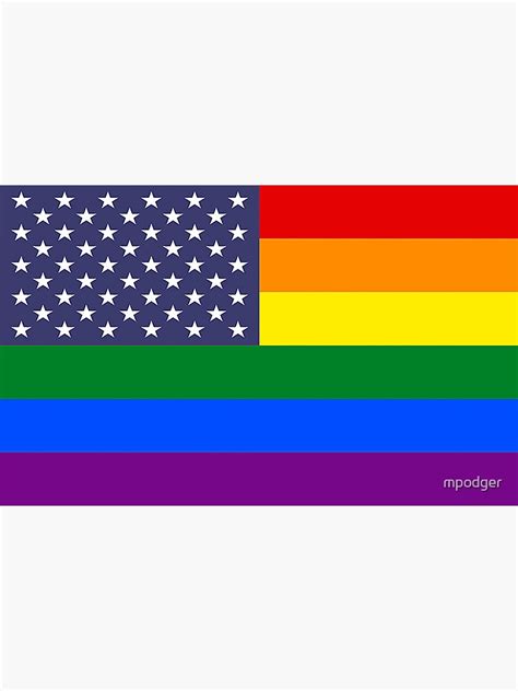 "Rainbow Flag USA Products" Sticker by mpodger | Redbubble