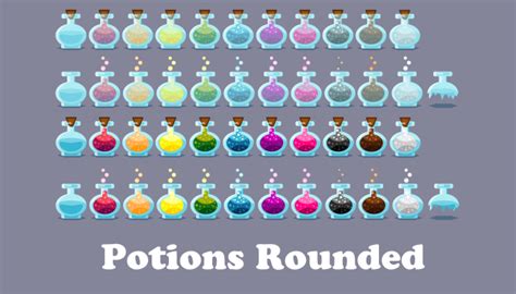 Potions rounded | GameDev Market