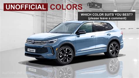 2024 VW Tiguan Mk3 Digitally Announced With Rich Color Palette, Inside ...