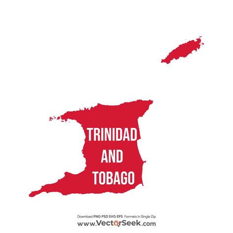 Trinidad and Tobago Map Vector - (.Ai .PNG .SVG .EPS Free Download)