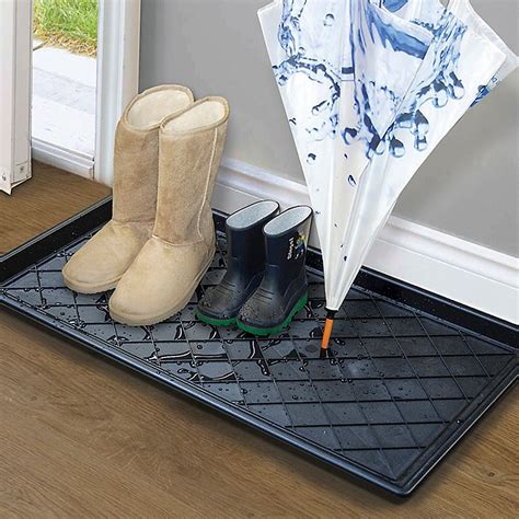 Simply Essential™ Boot Tray in Black | Bed Bath & Beyond | Boot tray ...