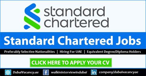 Standard Chartered Careers Dubai 2024 Discover (15) Openings