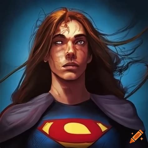 Image of a long-haired superhero with a magical telephone