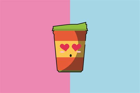 Coffee Cup Kawaii Cute Illustration Graphic by purplebubble · Creative Fabrica