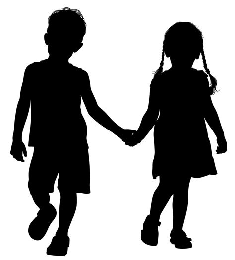 Free Girl And Boy Silhouette, Download Free Girl And Boy Silhouette png images, Free ClipArts on ...