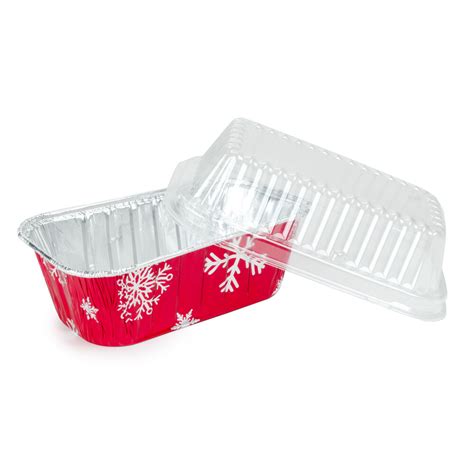 1 lb. Holiday Bread Loaf Pan with Clear Dome Lid 100/Case