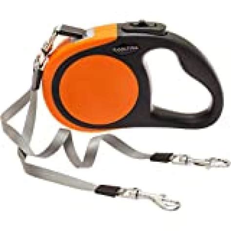 KOOLTAIL Dual Retractable Dog Leash - Heavy Duty Double Headed 16 ft Extendable Dog Leash for ...