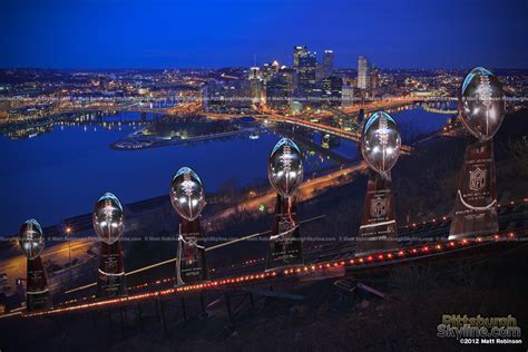 Pittsburgh Skyline and Steelers Superbowl Trophies - PittsburghSkyline ...