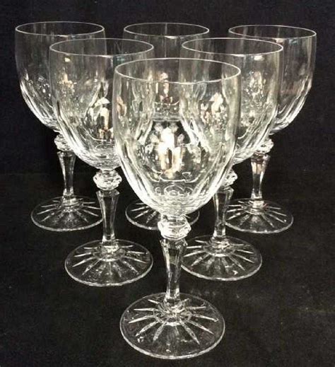 Set 6 GALWAY IRISH CRYSTAL Vintage Crystal Goblets