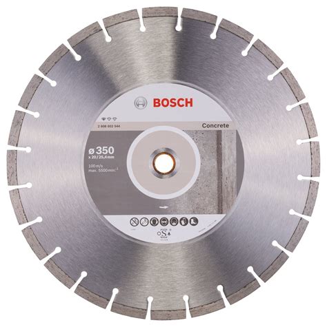 Bosch 2608602544 Diamond Professional Cutting Disc for Concrete 350 x 25,40mm - Europa Tools