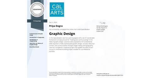 Coursera Graphic Design Free Course with Professional Certification - Priya Dogra