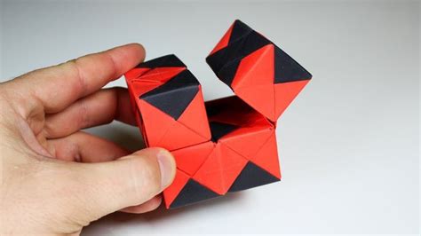 HOW TO MAKE AN INFINITY FIDGET CUBE ORIGAMI | Origami artist, Origami ...