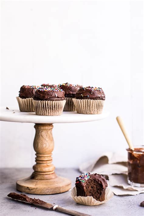 Double Chocolate Healthy Cupcakes (gluten-free & sugar-free) - Peanut ...