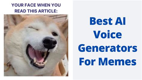 Best AI Voice Generator For Memes