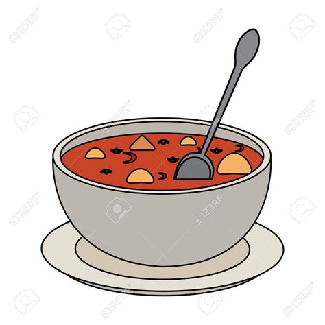 Bowl Of Soup Drawing | Free download on ClipArtMag