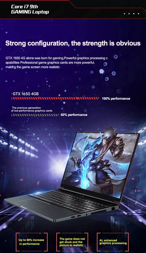 16.1 Inch Laptop Gaming Computers 64gb Ddr4 Ram 2tb Ssd Gtx 1650 4gb ...