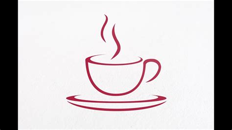 Tutorial illustrator for Beginners Simple Caffe Logo Design | No CorelDRAW X6 | X7 | Coffee Logo ...