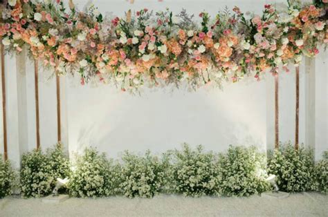 Wedding Stage Flowers Wall Photography Backdrop Photo - Etsy