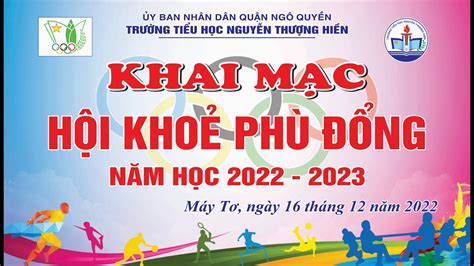 Trường Tiểu học Nguyễn Thượng Hiền - Hội khỏe Phù Đổng năm học 2022-2023. - YouTube