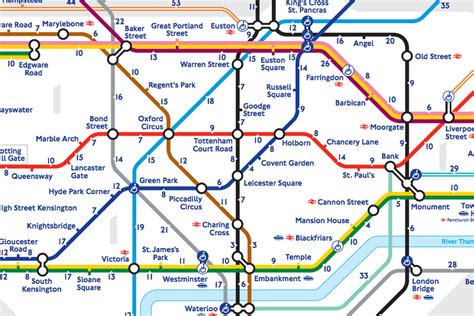 London's 'walk the Tube' map reveals the real distance between stations ...