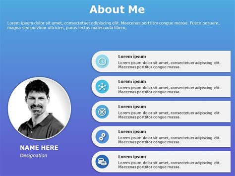 About Me Free Powerpoint Template - Printable Templates